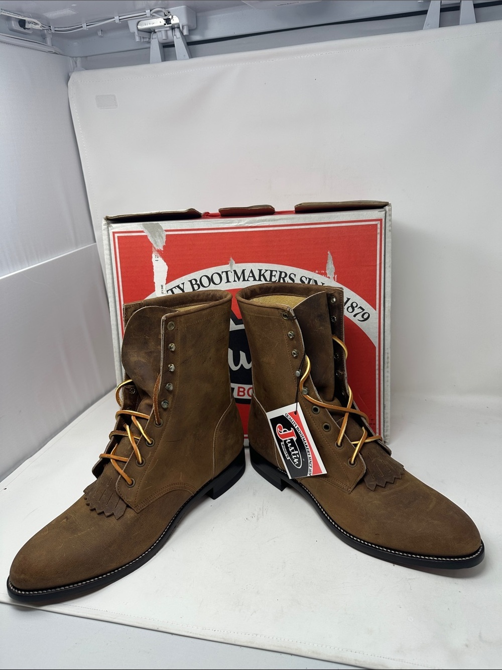 Justin Roper Boots Size 10 - Picture 4 of 11